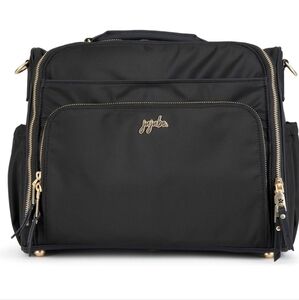 JuJuBe Diaper Bag BFF, Travel Backpack and Large Tote - black catwalk